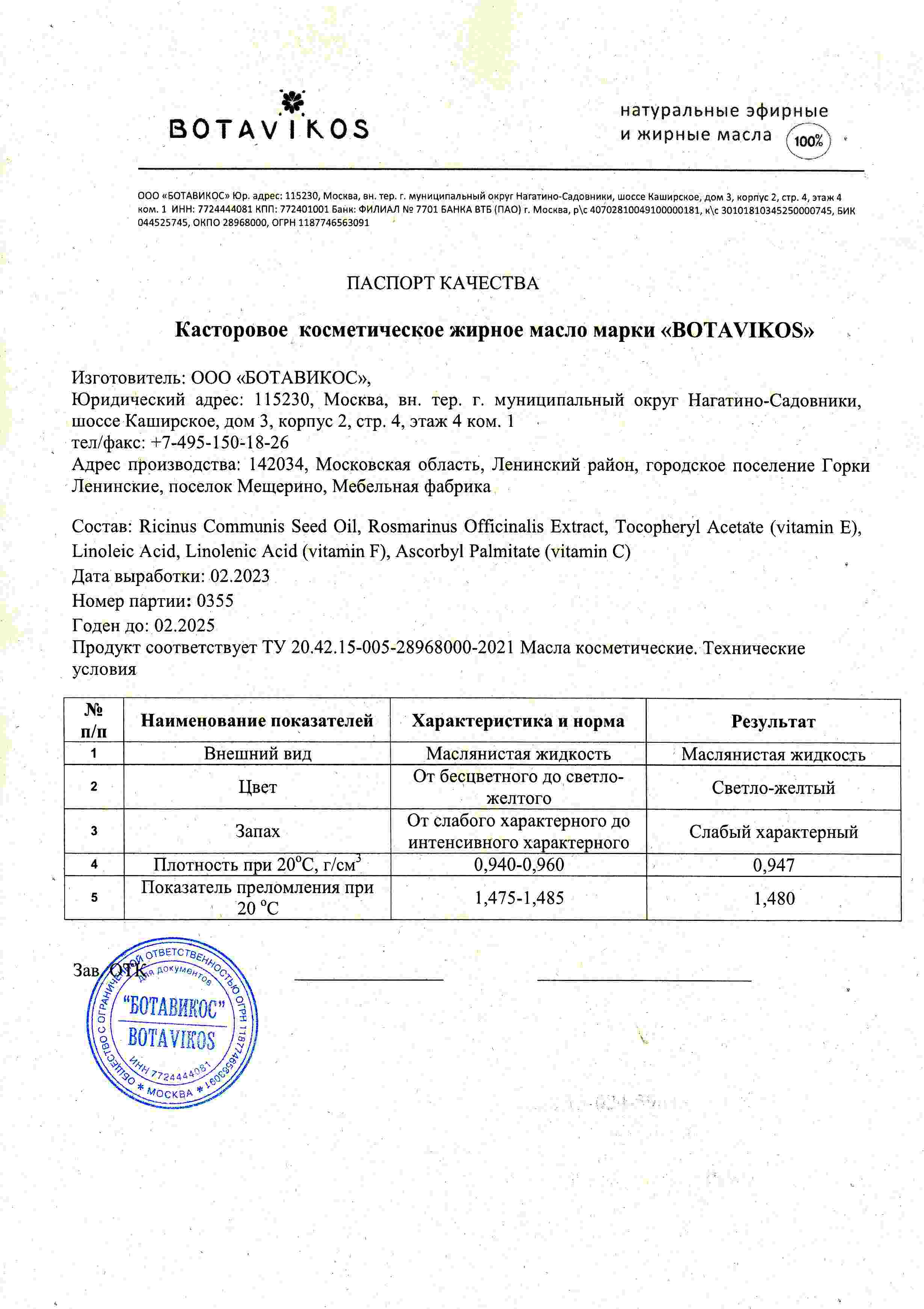 Паспорт №022023